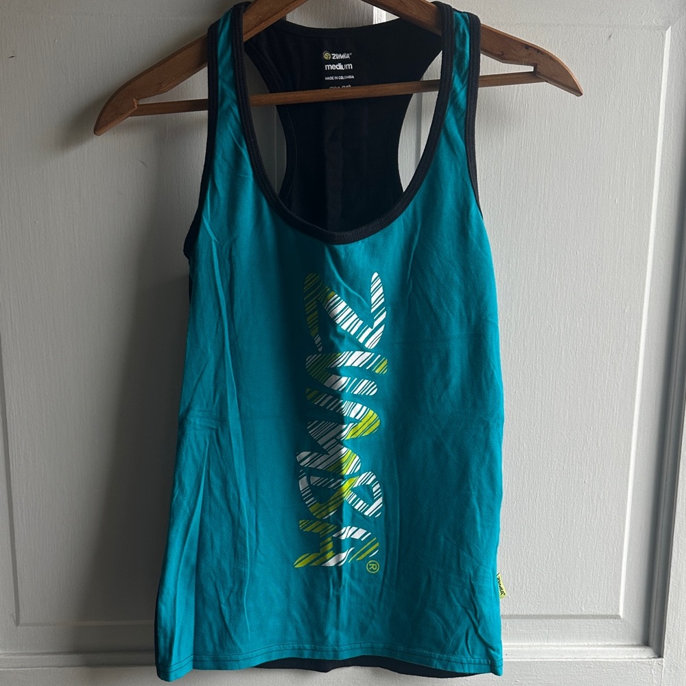 Zumba Fitness Vibrant Blue Tank Top